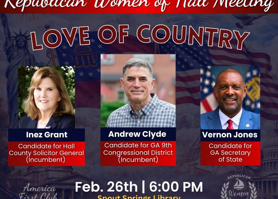 Thank you, Republican Women of Hall County!